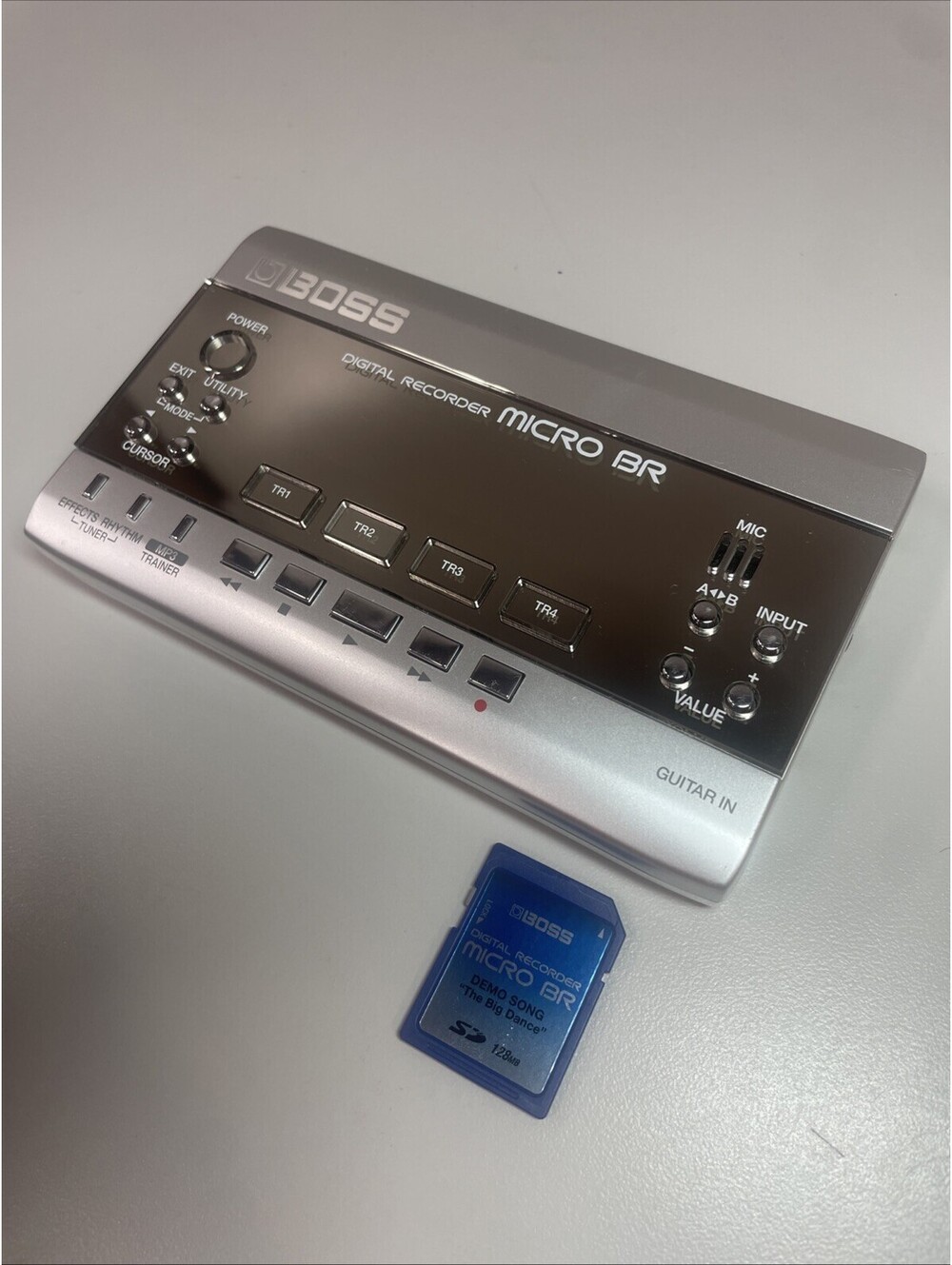 Boss MICRO BR 4-Track Digital Pocket Recorder Multitrack Tested With 128mb Card